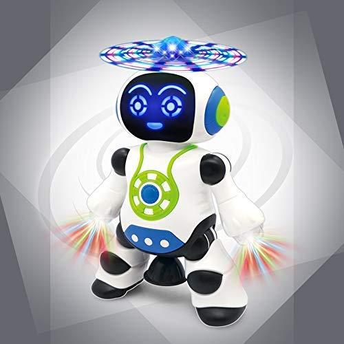 Dancing Robot With 3D Lights & Music - White