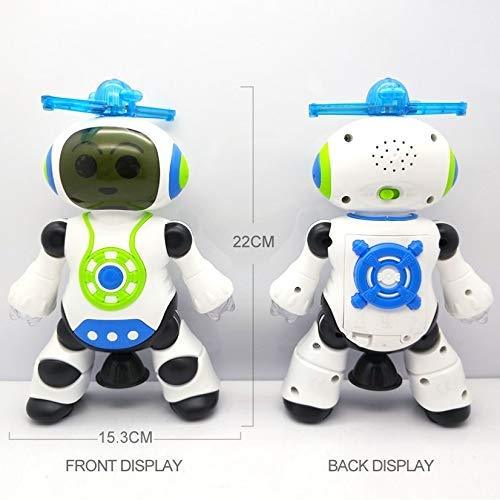 Dancing Robot With 3D Lights & Music - White