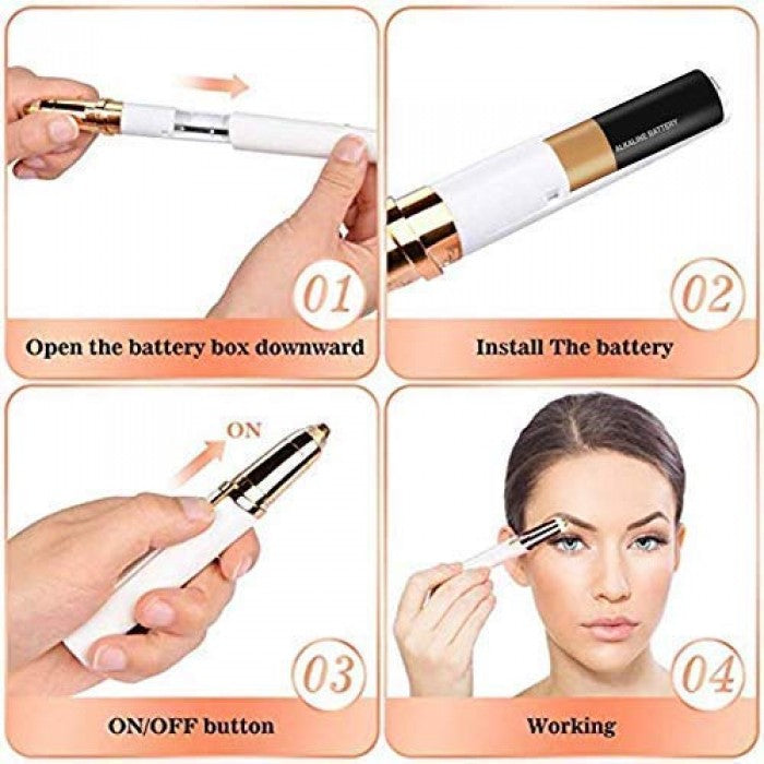Flawless Eyebrow Trimmer Finishing Touch Brows Eyebrow Hair Remover